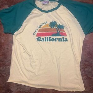 Y2K Vintage Palm Springs California Steve & Barry’s Retro Surf Tee XXL